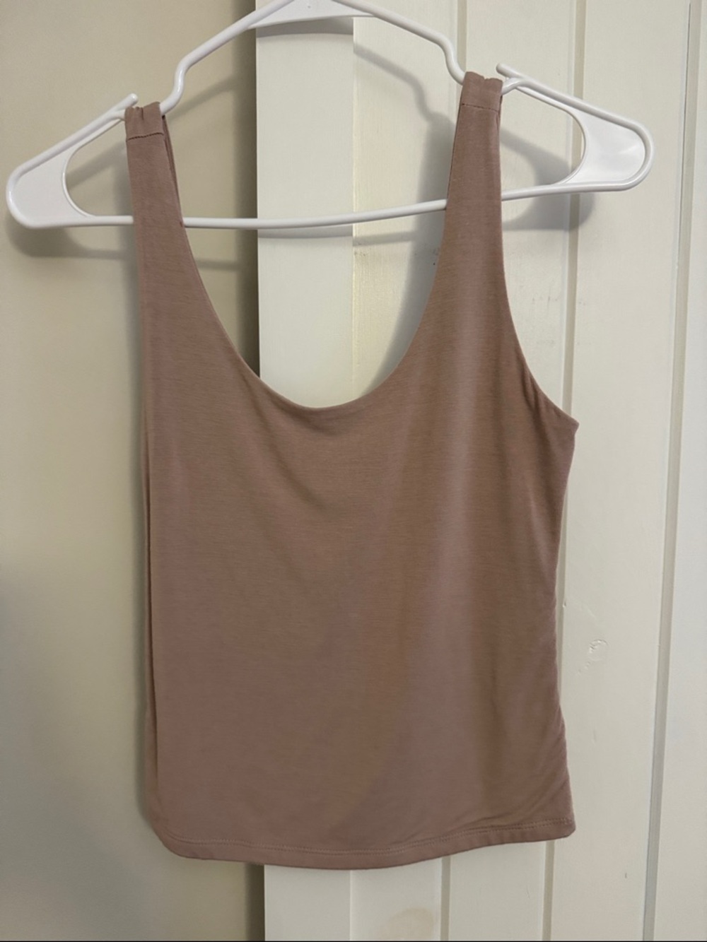 Everyday Scoop Neck Tank Top - Mauve Taupe